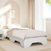 vidaXL Bed Frame No Mattress Stackable White 100x200 cm Solid Wood