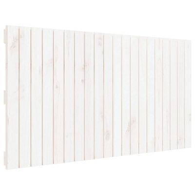 vidaXL Wall Headboard White 127.5x3x60 cm Solid Wood Pine