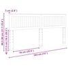 vidaXL Headboard with Headboard Sonoma Oak 180 cm Engineered wood