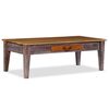 vidaXL Coffee Table Solid Wood Vintage 118x60x40 cm