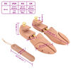 vidaXL Shoe Stretcher with Shoe Horn EU 40-41 Solid Wood Cedar