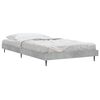 vidaXL Bed Frame without Mattress Concrete Grey 100x200 cm