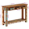 vidaXL Console Table 110x30x76 cm Solid Wood Reclaimed