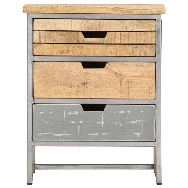 vidaXL Bed Cabinet 40x30x50 cm Solid Mango Wood