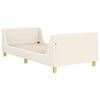 vidaXL Children's Bed Frame with Headboard Cream 90 x 190 cm