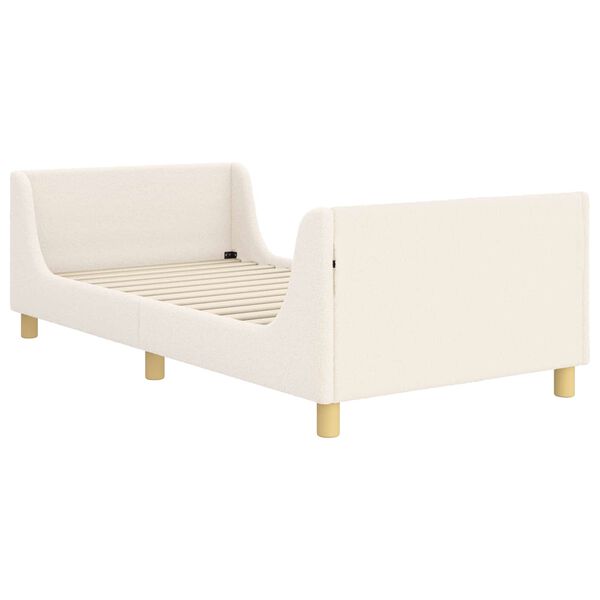 vidaXL Children's Bed Frame with Headboard Cream 90 x 190 cm