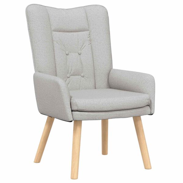 vidaXL Armchair Cloud Grey 63 x 67 x 94 cm Sherpa Fabric
