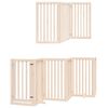 vidaXL Dog Gate with Door Foldable 15 Panels 750 cm Poplar Wood