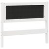 vidaXL Headboard Other White and light grey 100 cm Solid pine wood