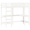 vidaXL Loft Bed without Mattress White 80x200 cm Solid Wood Pine