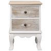 vidaXL Bedside Cabinet 35x30x50 cm Paulownia Wood