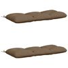 vidaXL Bench Cushions VIANEN 2 pcs 100% Polyester Taupe