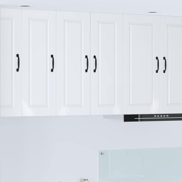 vidaXL Kitchen Cabinet with Shelf High Gloss White 30 x 31 x 80 cm