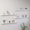 vidaXL Wall Shelves 4 pcs White 100x9x3 cm