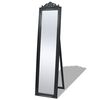 vidaXL Free-Standing Mirror Baroque Style 160x40 cm Black