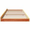 vidaXL Bed Frame Wax Brown 80 x 200 cm Solid Pine Wood