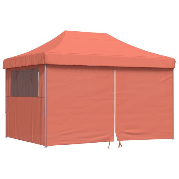 vidaXL Party Tent Folding Terracotta 279 x 410 x 315 cm Oxford Fabric