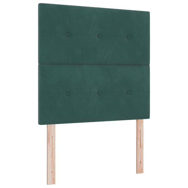 vidaXL Headboard with Headboard Dark Green 80 cm Faux Leather