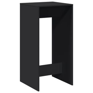 vidaXL Bar Table Black 51x50x103,5 cm Engineered Wood