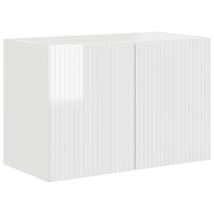 vidaXL TV Wall Cabinet 59.5 x 31 x 40 cm High Gloss White