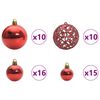 vidaXL Christmas Tree with 300 LEDs with Stand Pink 180 cm PVC