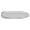 vidaXL Soft-Close Toilet Seat Quick Release Light Grey Oval