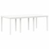 vidaXL Garden Dining Table White 200 x 100 x 73 cm Poly Rattan