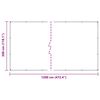 vidaXL Clear Tarpaulin with Eyelets 3x12 m PVC