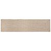 vidaXL Rug Natural and white 80 x 400 cm Jute