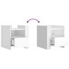 vidaXL Bedside Cabinet White 45x50x50 cm Engineered Wood
