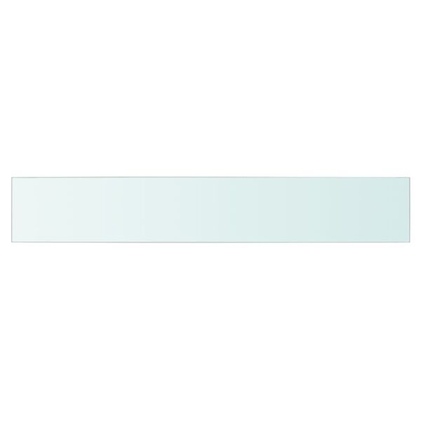 vidaXL Shelf Panel Glass Clear 90x15 cm