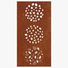 vidaXL Garden Wall Decoration 105x55 cm Corten Steel Leaf Design