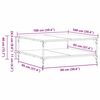 vidaXL Coffee Table Old wood 100 x 100 x 40 cm Engineered Wood
