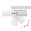 vidaXL Ceiling Spotlight White 26 x 5.5 x 16.5 cm Metal
