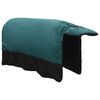 vidaXL Horse Blanket Dark Green and Black 155 cm Polyester