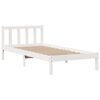 vidaXL Bookcase Bed without Mattress White 75x190 cm Small Single Solid Wood Pine