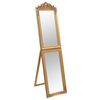 vidaXL Free-Standing Mirror Gold 45x180 cm