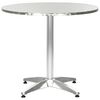 vidaXL Garden Table Silver 80x70 cm Aluminium