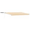 vidaXL Electric Retractable Awning Yellow and White 4.5 x 3.5 m