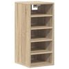 vidaXL Shoe Cabinet Sonoma Oak 31.5x35x70 cm Engineered Wood