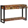 vidaXL Console Table Multicolour 120 x 33 x 75 cm Solid reclaimed wood