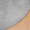 vidaXL Faux Rabbit Fur Rug Olite Grey &Oslash; 200 cm Polyester