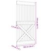 vidaXL Door NARVIK 100x210 cm Solid Wood Pine
