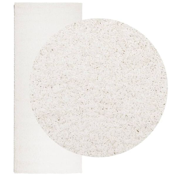 vidaXL Shaggy Rug PAMPLONA High Pile Modern Cream 80x200 cm