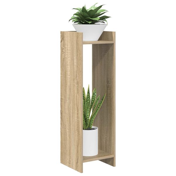 vidaXL Plant Stand Sonoma Oak 30 x 30 x 100 cm Engineered Wood