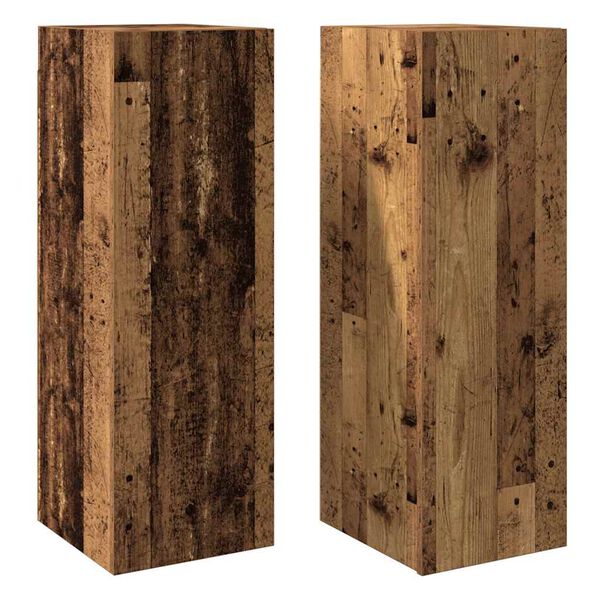 vidaXL TV Cabinets 2 pcs Old Wood 30.5x30x90 cm Engineered Wood