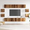 vidaXL Wall Mounted TV cabinets 8 pcs Old Wood Engineered Wood
