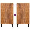 vidaXL Sideboard Acacia Brown Finish 40 x 33 x 75 cm Solid Mango Wood