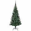 vidaXL Artificial Pre-lit Christmas Tree Green 150 cm PVC and Metal