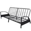 vidaXL Sofa Bed Foldable Metal Black